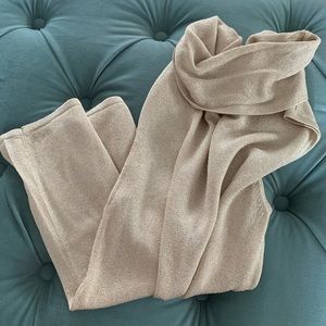 Gold Cowl Neck Sleeveless Sweater